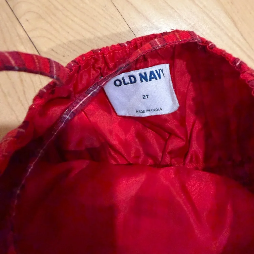 Old Navy Red Plaid Kids Dress